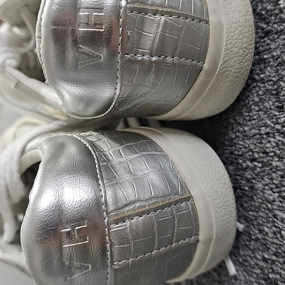 VINTAGE HAVANA Silver and White Women's Sneakers - Picture 2 of 5